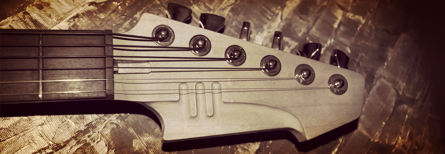 Headstock detail